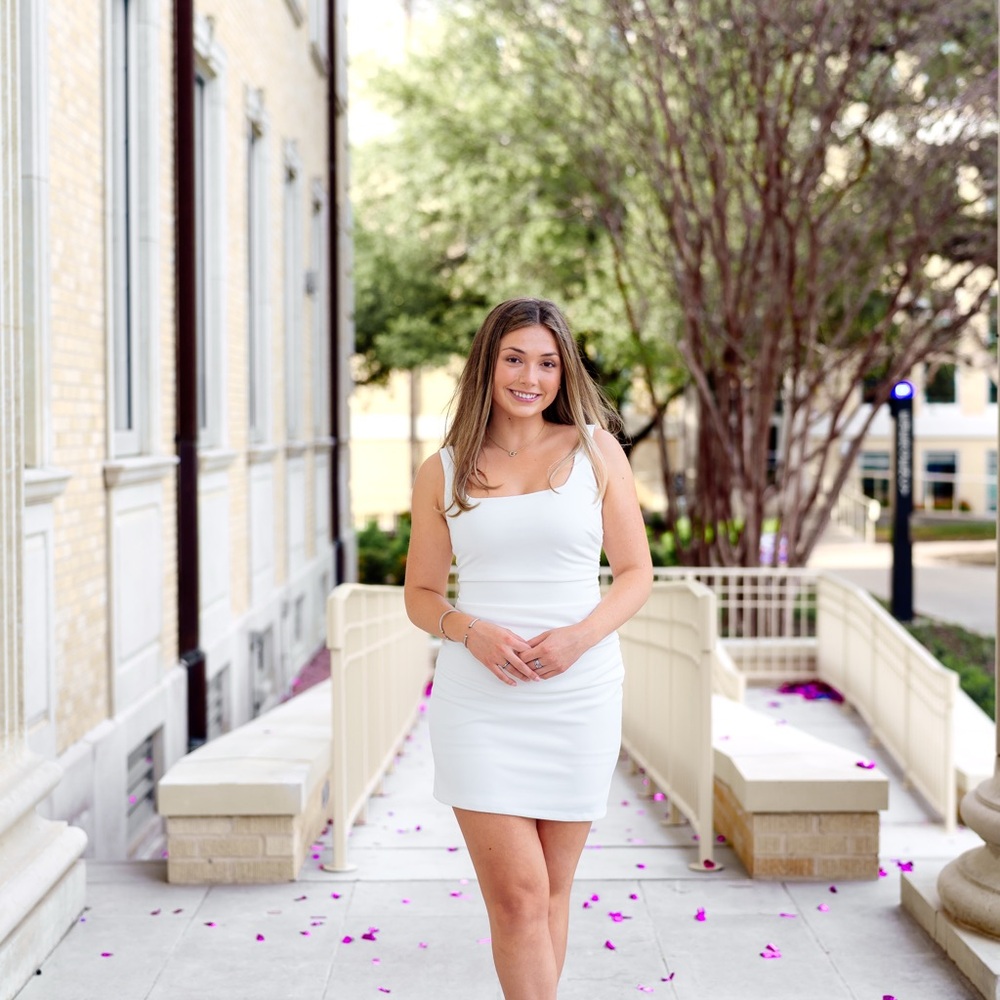 BHLDN White Mini Dress